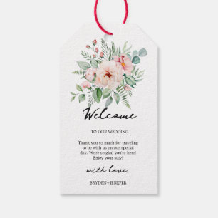 Summer Garden Floral Wedding Gift Tags