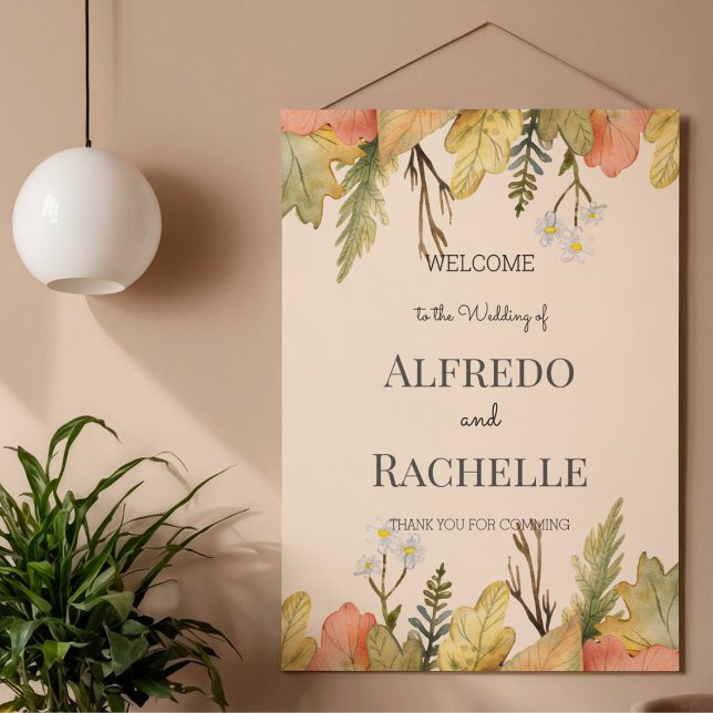 Summer Garden Floral Wedding Poster (Creator Uploaded)