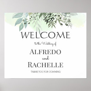 Summer Garden Floral Wedding Poster