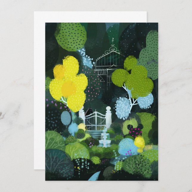 Summer garden invitation (Front/Back)