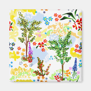 Summer garden magnet