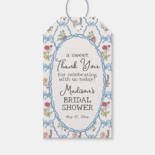 Summer Garden Party Bright Floral Bridal Shower Gift Tags