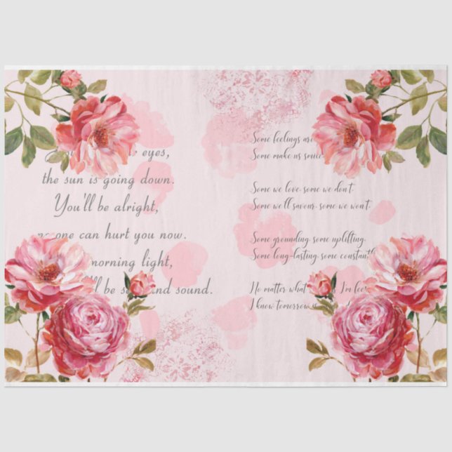 Summer Garden Series Design 2 Tissue Paper (Front)