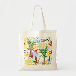 Summer garden tote bag