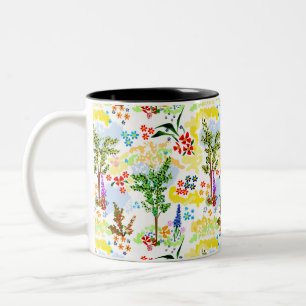 Summer garden Two-Tone coffee mug