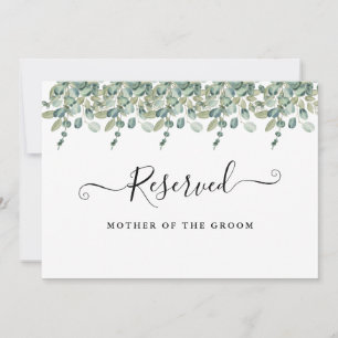 Summer Garden Watercolor Floral reserved sign Invitation