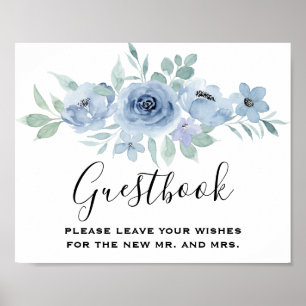 Summer Garden Watercolor Floral Wedding Poster