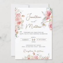 Summer Garden Watercolour Floral Wedding