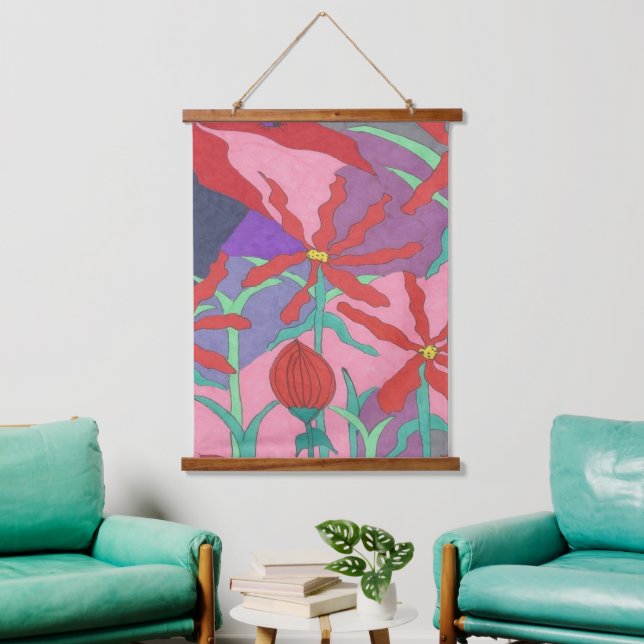 Summer Gardens at Night  Hanging Tapestry (Living Room)