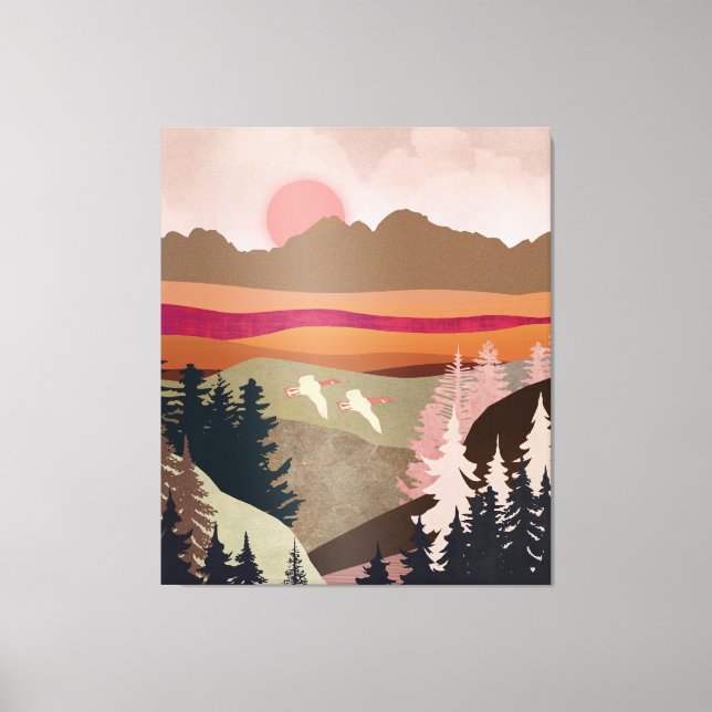 Summer Geese Canvas Print (Front)