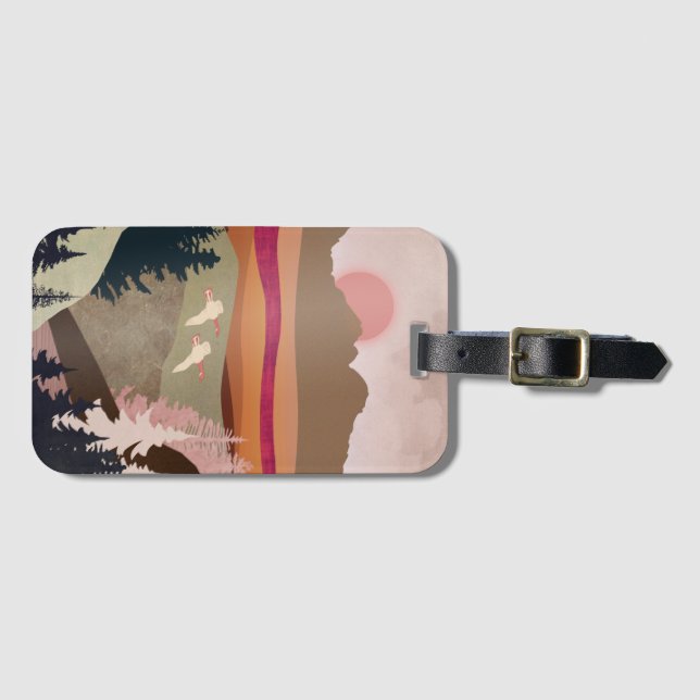 Summer Geese Luggage Tag (Front Horizontal)