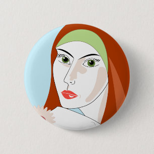 Summer Girl 6 Cm Round Badge