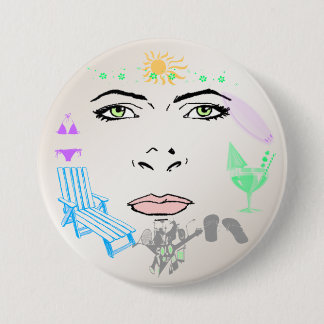 Summer Girl Button