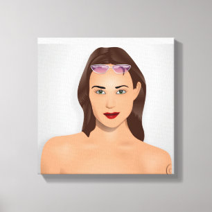 SUMMER GIRL CANVAS PRINT