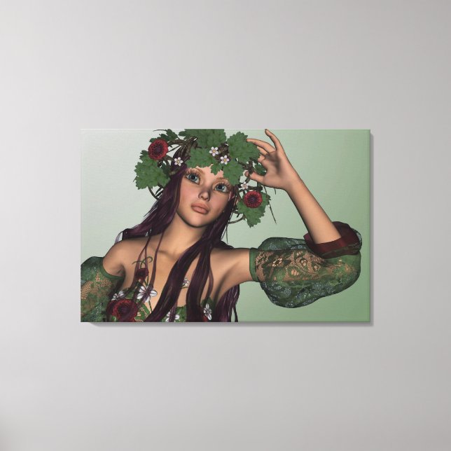 Summer Girl Canvas Print (Front)
