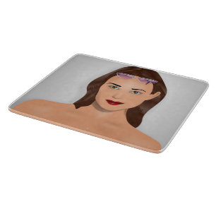 SUMMER GIRL CUTTING BOARD