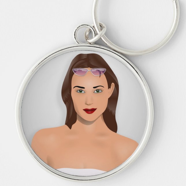 SUMMER GIRL KEY RING (Front)