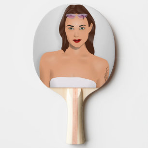SUMMER GIRL PING PONG PADDLE