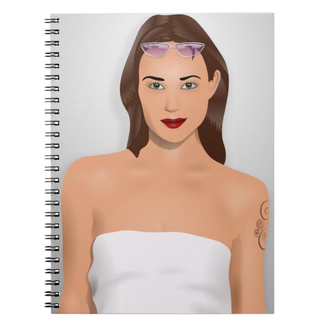 SUMMER GIRL SPIRAL NOTEBOOK (Front)