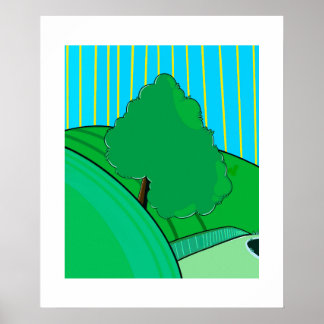 Summer Glow – Minimal Seasonal Poster by Sklines