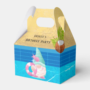 Summer Gnome Pool Birthday Party  Favour Box