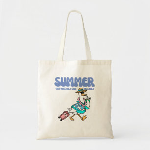 Summer Good Vibes Duck Vacation Art Tote Bag