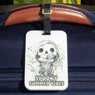 Summer goth Spooky Summer Vibes Luggage Tag