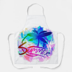 Summer graphic apron