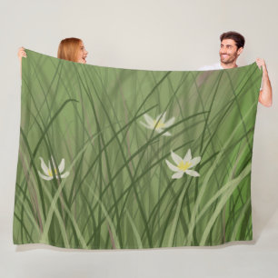 Summer Grass  Fleece Blanket