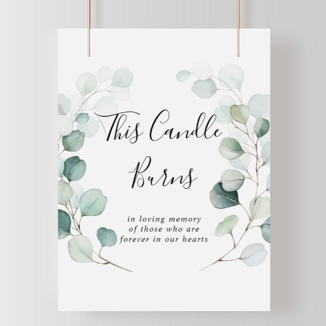 Summer Green Eucalyptus This Candle Burns Sign (Creator Uploaded)