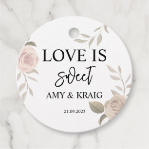 Summer Greenery Wedding Welcome Gift Favour Tags