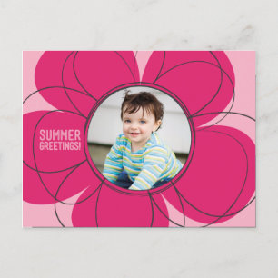 Summer Greetings Bloom Postcard