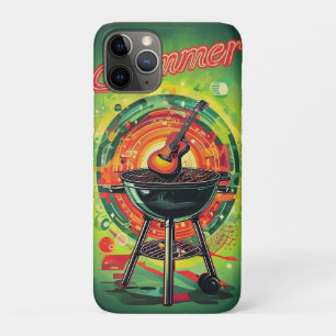 Summer Grill Guitar Retro Vintage Art Design Case-Mate iPhone Case