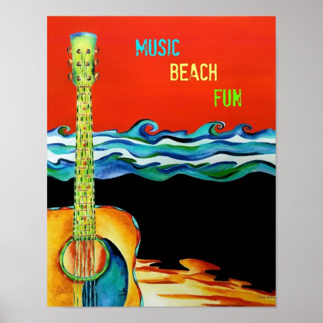 Summer Guitar Poster (Front)