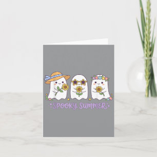 Summer Halloween Art Spooky Summer Ghosts Cute Card