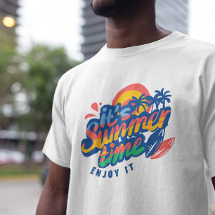 Summer Hand Write Lettering Art T-Shirt