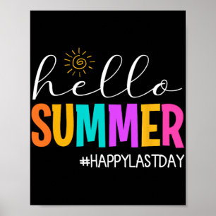 Summer Happy Last Day School Teacher Student 1  Poster