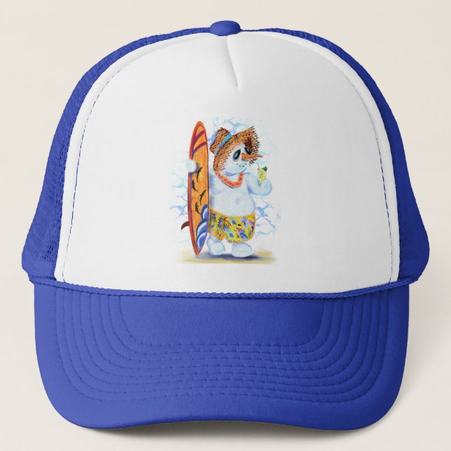 Summer Hat Snowman Surfer (Front)
