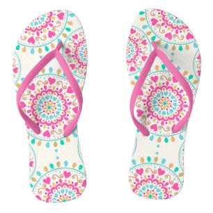 Summer Heart Mandala Jandals