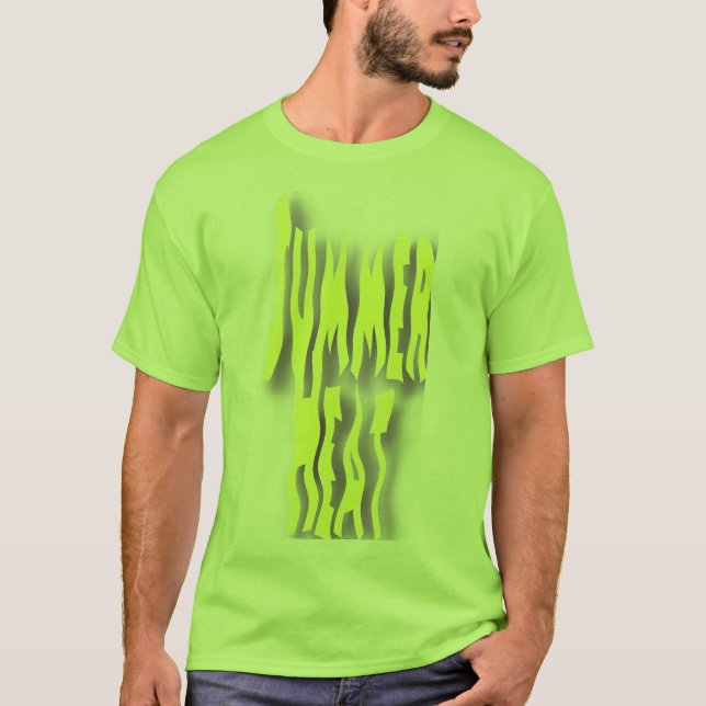 Summer Heat Mens Lime T-Shirt (Front)