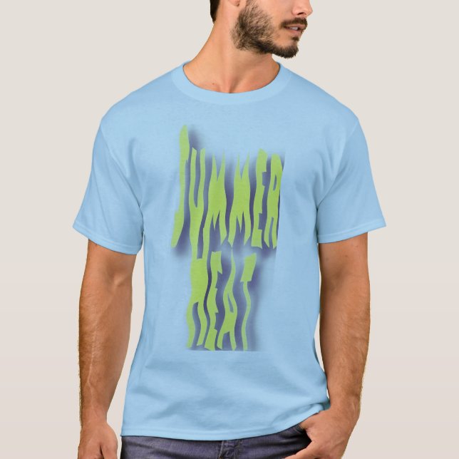 Summer Heat Mens Lt Blue  T-Shirt (Front)