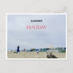 SUMMER holiday at beach postcard