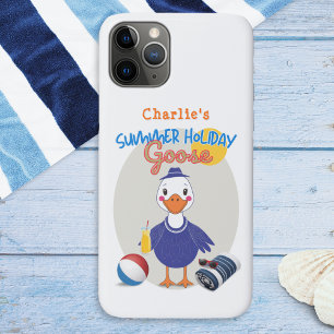 Summer Holiday Goose Fun Retro Personalised Case-Mate iPhone Case