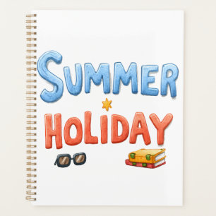 Summer Holiday - Summer Holiday Text with Vacation Planner