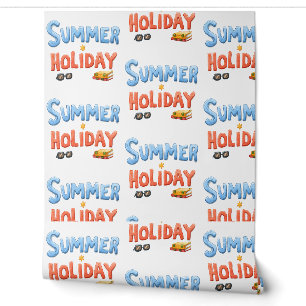 Summer Holiday - Summer Holiday Text with Vacation Wallpaper