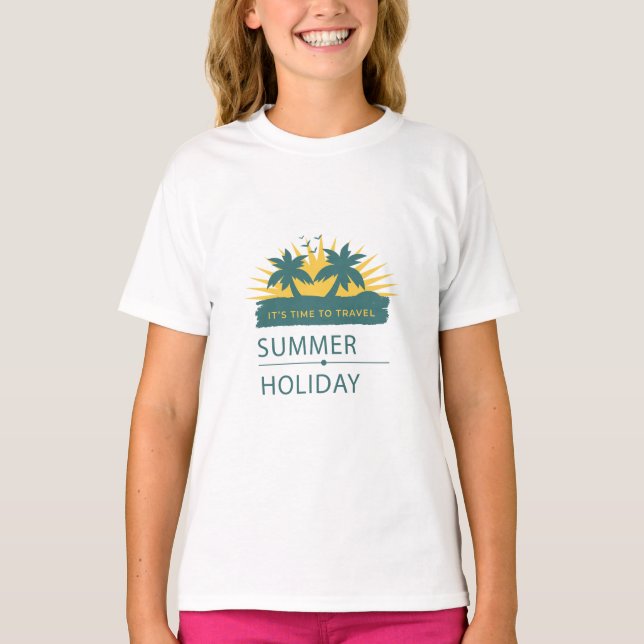 Summer Holiday Vacation Landscape T-Shirt (Front)