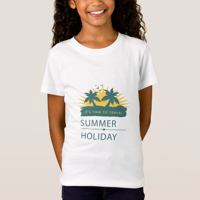 Summer Holiday Vacation Landscape T-Shirt (Front)