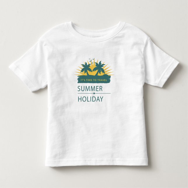 Summer Holiday Vacation Landscape Toddler T-Shirt (Front)