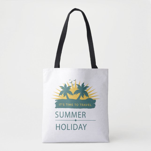Summer Holiday Vacation Landscape Tote Bag (Front)