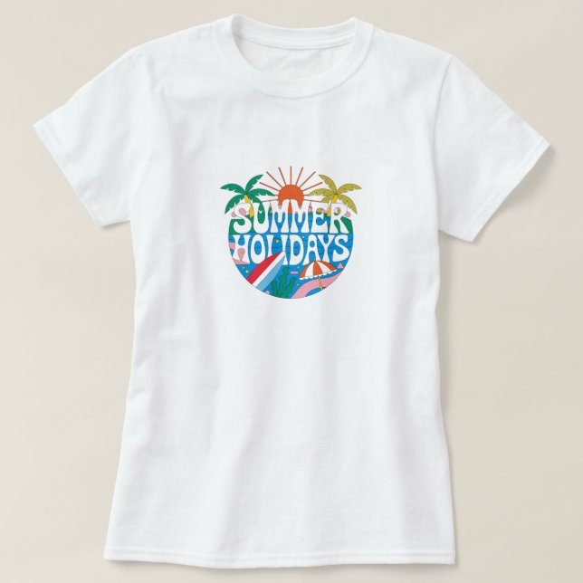 Summer Holidays T-Shirt (Design Front)